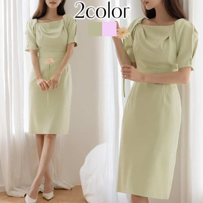 ワンピース 結婚式 パーティードレス 春 夏 きれいめ セレモニー