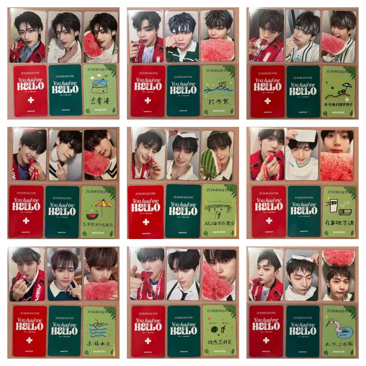 ZEROBASEONE MAKESTAR ms特典３枚セット ms特典メンバー選択