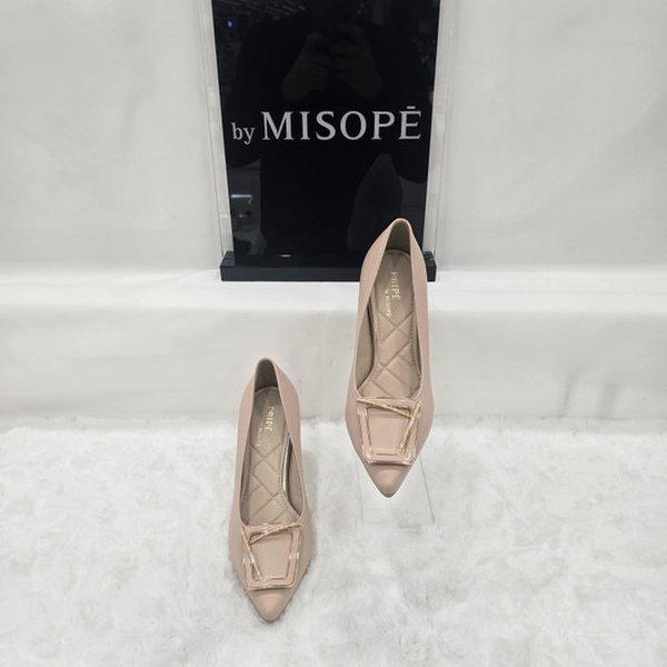 By 女性モダンポイントバックルヒール 112HT411DF006 LPINK 2 JJ