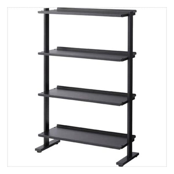 2WAYラック4D ブラック W80.5×D31×H119.5/125 DIS-74BK