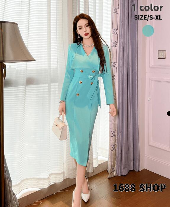 おすすめ品2025 タイトワンピース 姫系ワンピース　シンプル　ワンピース インポート ひざ丈 ミドル丈 エレガント　韓国ファッション シンプル Vネック パーティドレス 長袖　お嬢様 セクシー ミニ