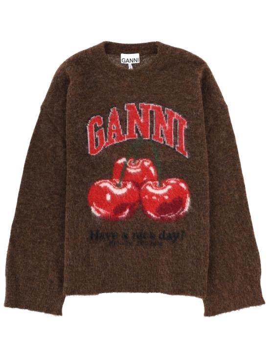 GANNI Women Sweater A1070048 979 BROWN