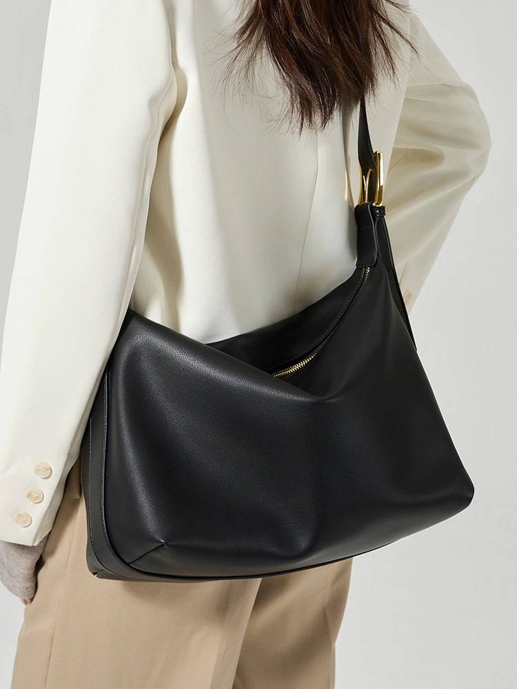 【本牛革】ハンドバッグ/大容量/トートバッグ/レイジースタイル/柔らかい牛革/ニッチ/高級感/通勤バッグ/ショルダーバッグ/斜めがけバッグ/万能/本革/通勤バッグ/多用途