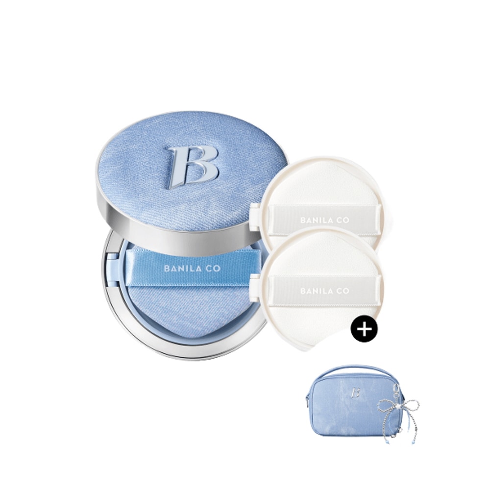 [デニムエディション] カバーリシャス アルティメット ホワイトクッション(本品)+おかわり2個