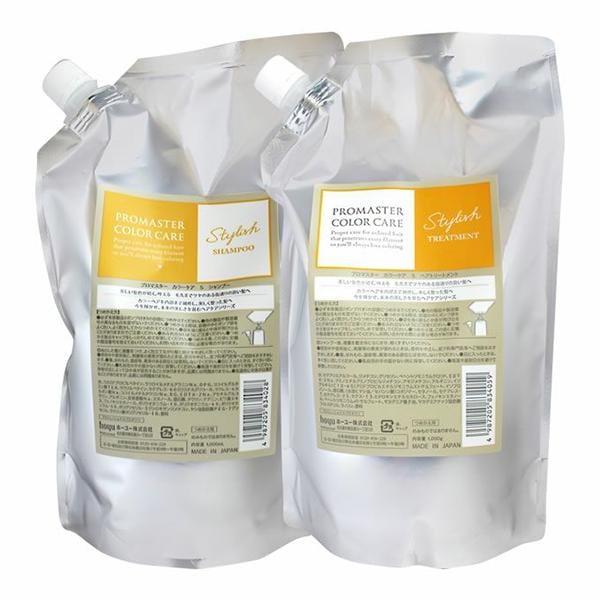 ホーユー プロマスター カラーケア Ｓ シャンプー 1000ml & プロマスター カラーケア Ｓ トリートメント 1000g