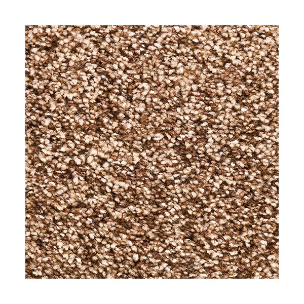 防炎 ラグマット/絨毯 [約190x190cm ブラウン] 『ジェイド』 プレーベル