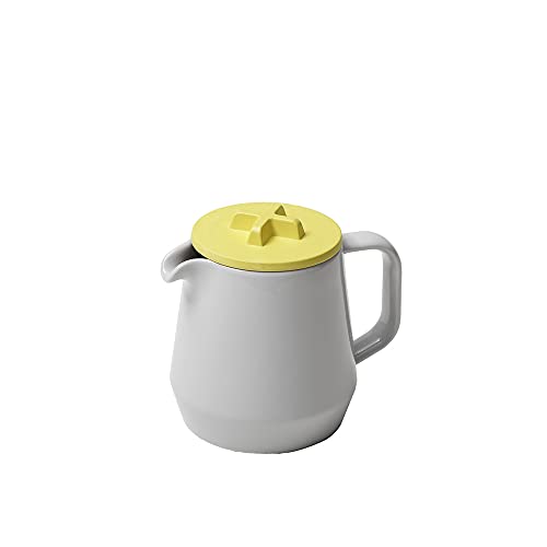 ideaco (イデアコ) ティーポット 450ml グレー/イエロー 450teapot
