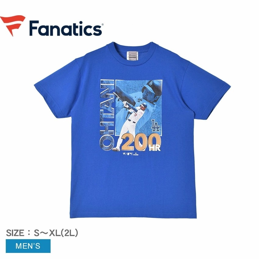 大谷翔平 MLB 通算200号HR達成記念Tシャツ ML01-24SS-0036 メンズ ホームラン 記念 プリント 大谷選手 ロサンゼルス