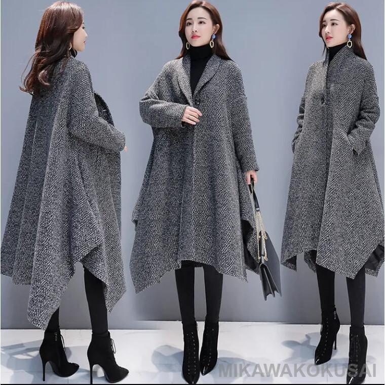 新商品数量限定コート レディース コクーンコート ロング アウター ジャケット カーディガン ブルゾン 通勤 通学 大人女子 こなれ感 抜け感 女子会 デート 春 秋