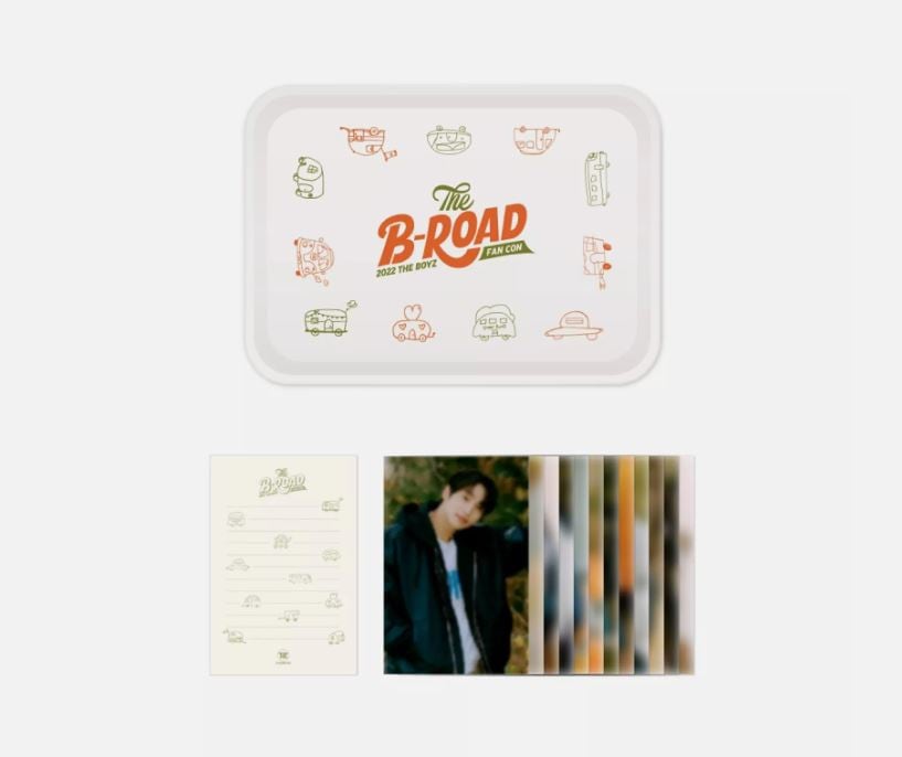 (未開封新品)（ザボーイズトレイフォトカードセットグッズ）THE BOYZ FAN CON：THE B-ROADS OFFICIAL GOODS TRAY＆POSTCARD SET