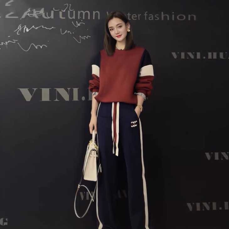 きれいめ レディースファッション スウェット ジャージ 上下2点セット 小さいサイズ 大きいサイズ S M L XL 2XL メンズライク 重ね着風異素材セットアップ スポーツウエア スポーティーデニムワンピ