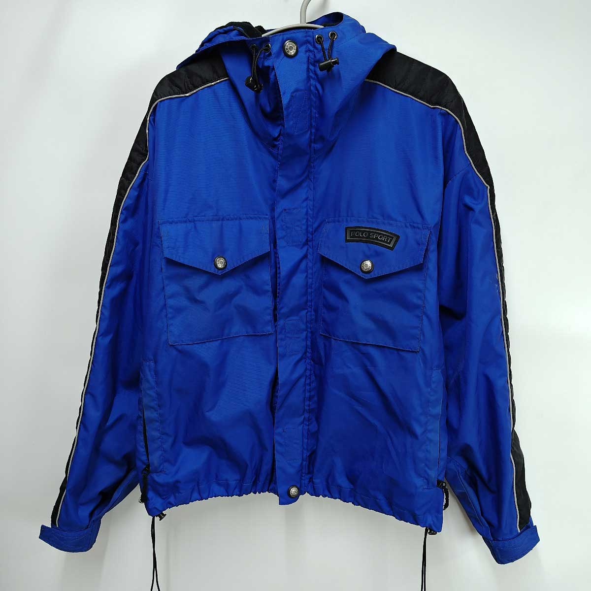 【中古】ラルフローレン ポロスポーツ ナイロン フリースライナー ジャケット POLO SPORT L ブルー 2533-2560 メンズ