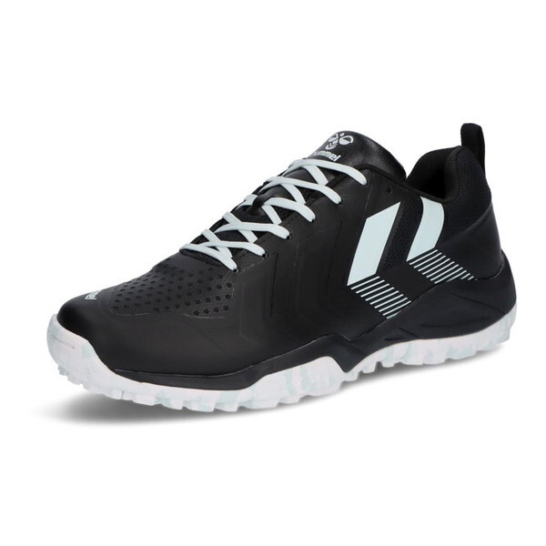 ヒュンメル ハンドボール HAS6019 9067 グランドフライ5 ブラック×ライトブルー 26.5cm ハンドボールシューズ 8,694円