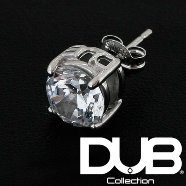 再入荷なし　即納 DUB ジュエリー ピアス 1.0カラット ホワイト キュービック ジルコニア 1.0ct 148-1 メンズ レディース ダブジュエリー シルバー アクセサリー ダブコレクション