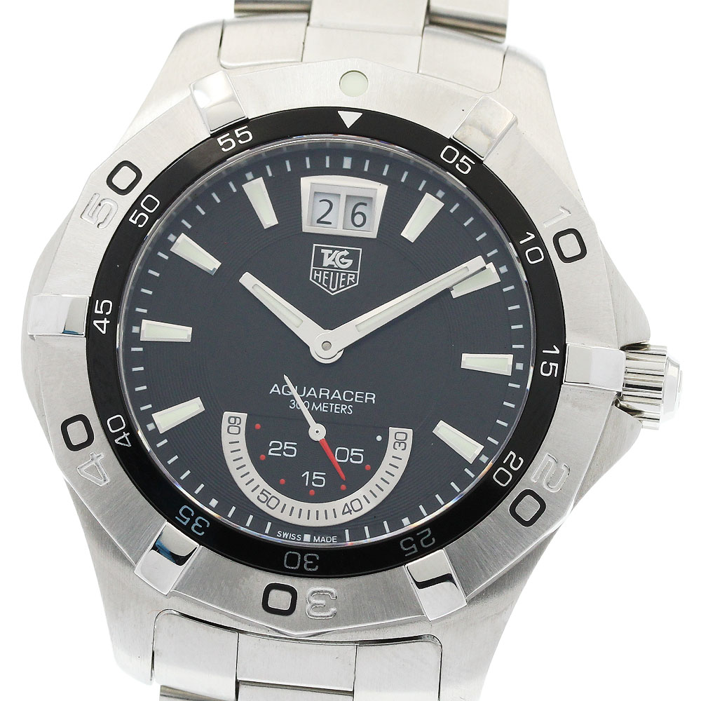 タグホイヤー TAG HEUER WAF1010.BA0822 アクアレーサー グランドデイト クォーツ メンズ 良品 保証書付き_950988【中古】
