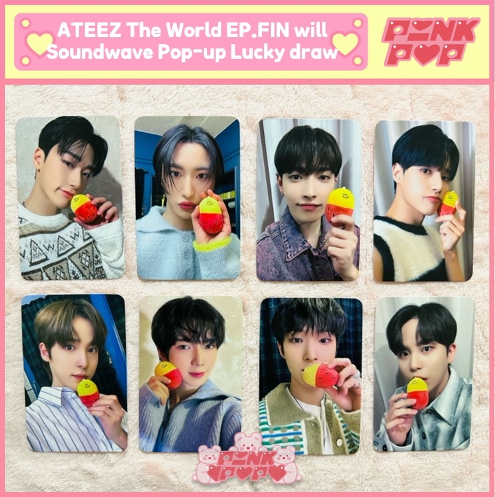 Ateez Soundwave Popup さつまいも フォトカード The World Ep.Fin : Will Photobook Ver. / 公式 Photocard