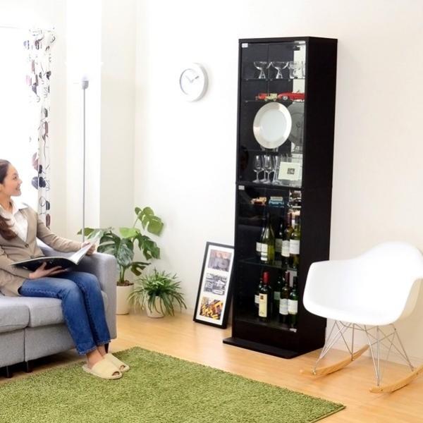 コレクションケース ハイタイプ 大型 フィギュアケース フィギュア 棚 飾る 見せる コレクションラック ボックス コレクションボード 深型 収納 白 ホワイト 黒