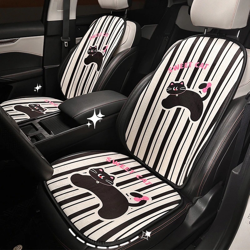 漫画カーシートクッション冬ハイエンドぬいぐるみ暖かい不凍液カーシートクッションかわいいユニバーサルカーシートクッション