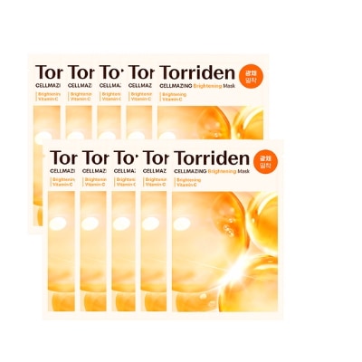 [透明感UP/ブライトニング] セルメイジング ビタC ブライトニング マスク 10枚入り