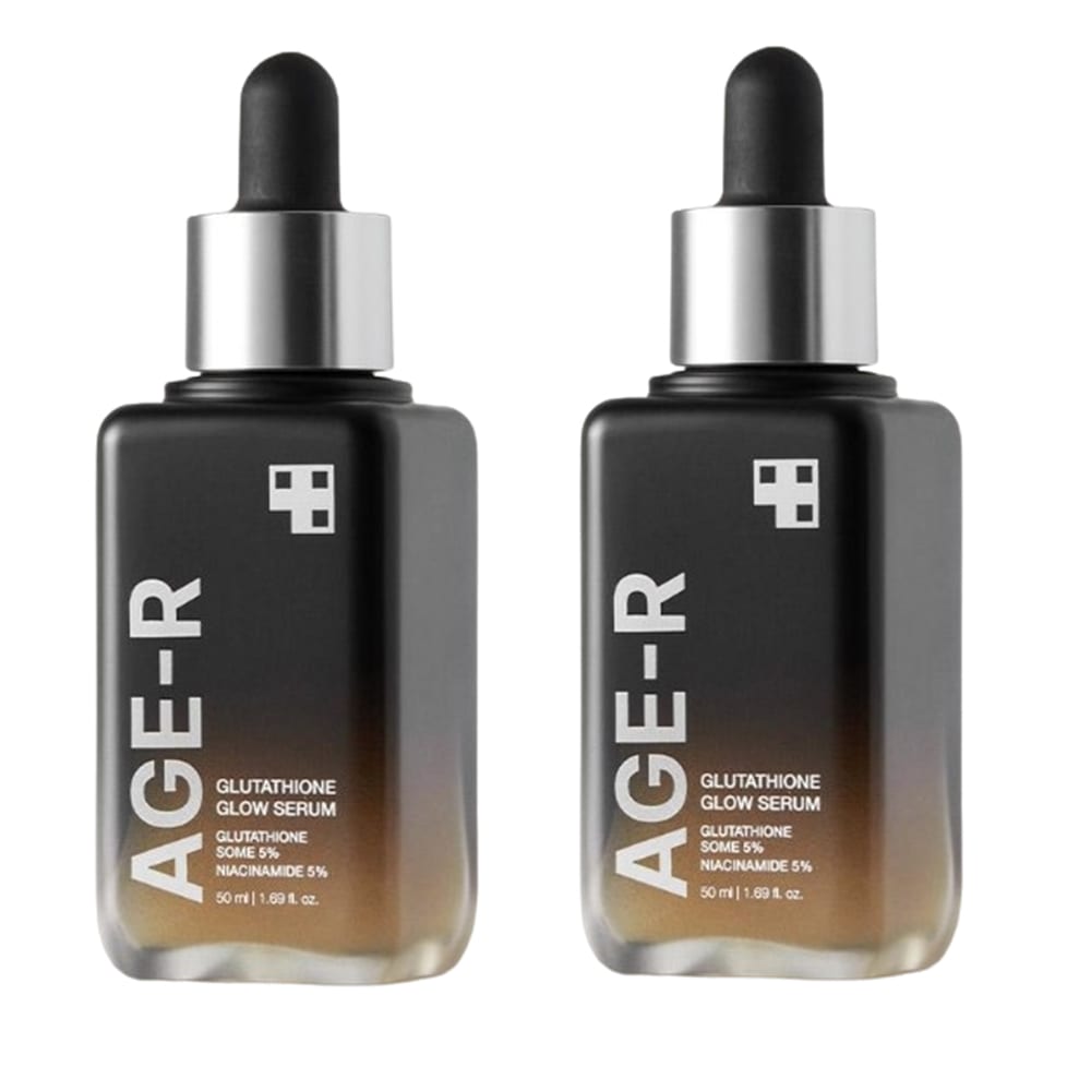 エイジアール 高純度 グルタチオン グロウ アンプル 50ml 1+1 シミ しわ 白玉 リフティングケア つや消し ブースティング