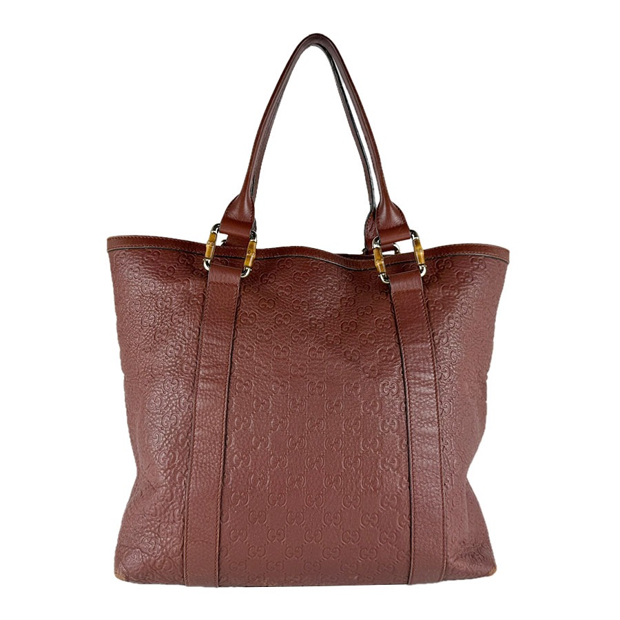 グッチ GUCCI トートバッグ グッチシマ レザー ブラウン ゴールド レディース 339547 z9998