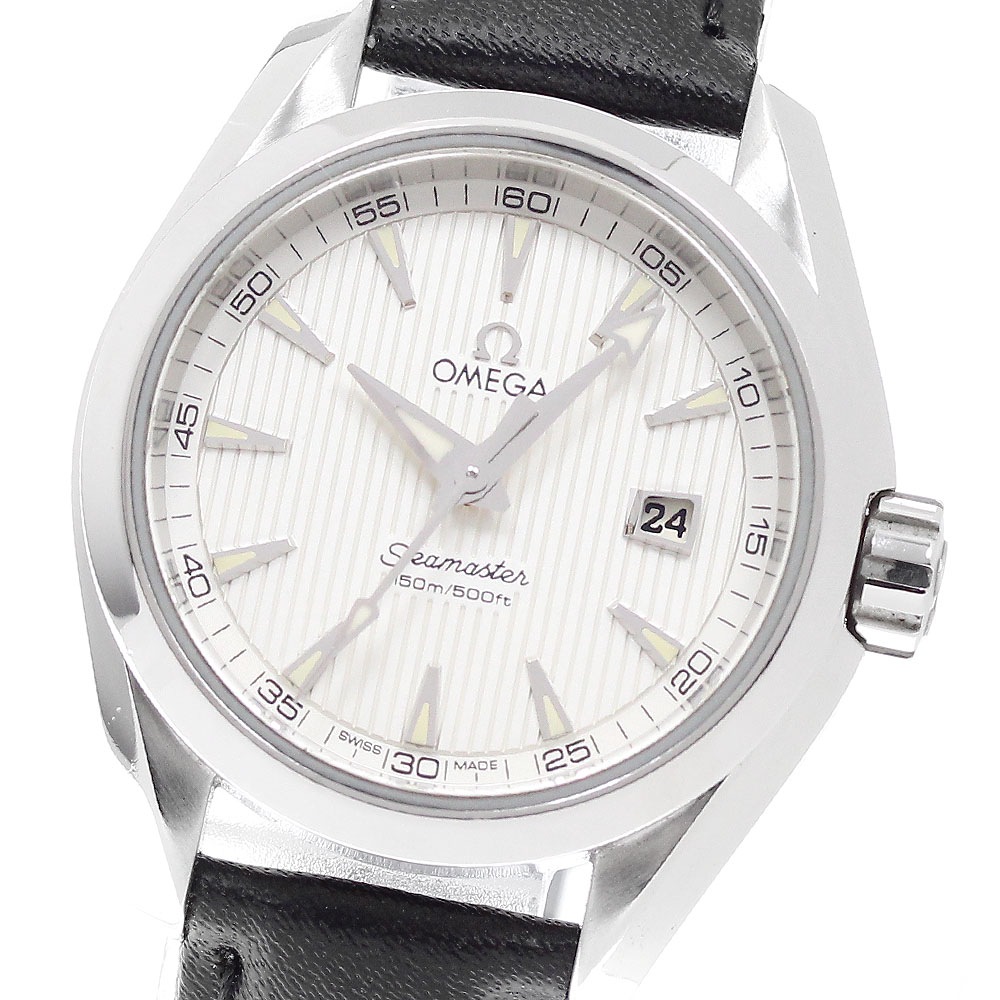 オメガ OMEGA 231.10.30.61.02.001 シーマスター アクアテラ デイト クォーツ レディース 保証書付き_944215【中古】