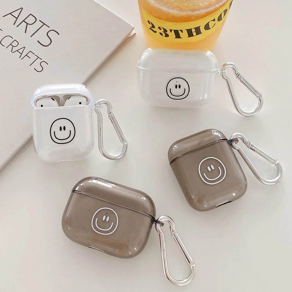スマイリーfundasためairpods 1/2プロケース韓国インヘッドホンケース用ポッド3プロシリ