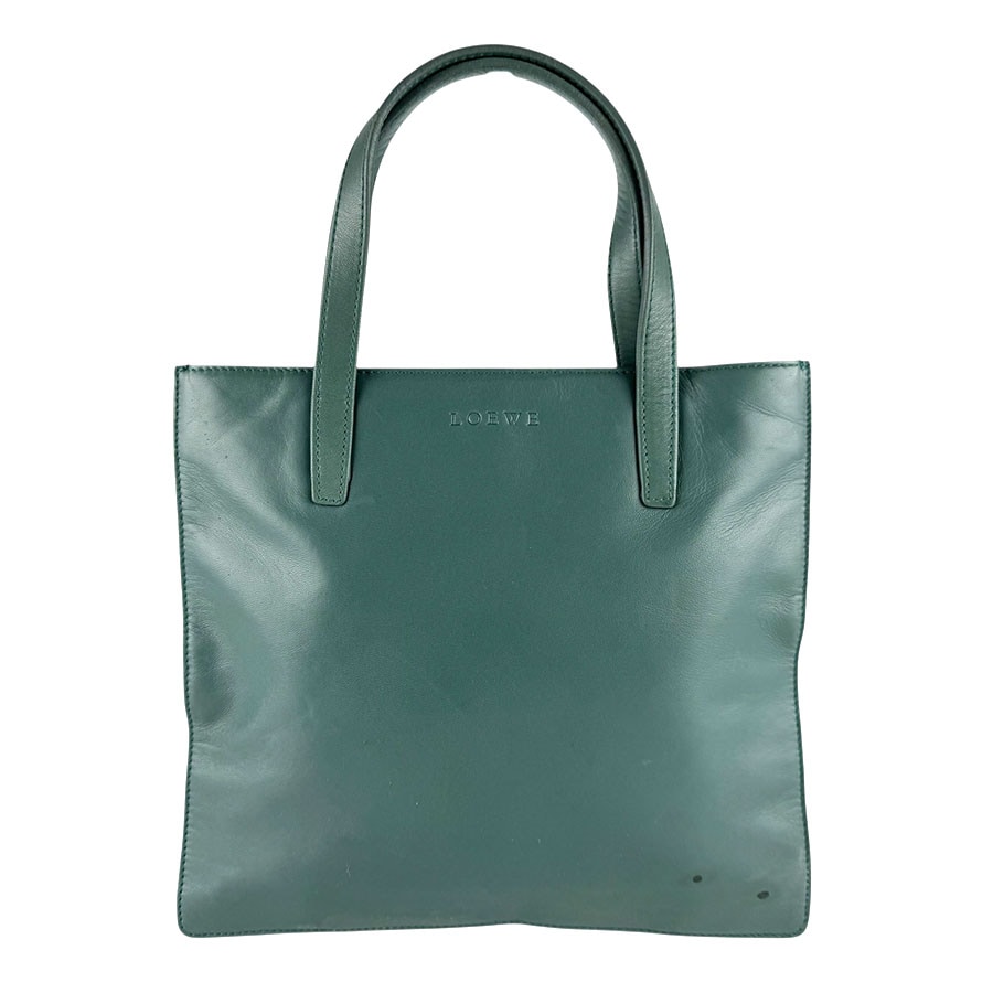 ロエベ LOEWE ハンドバッグ レザー グリーン レディース z8279