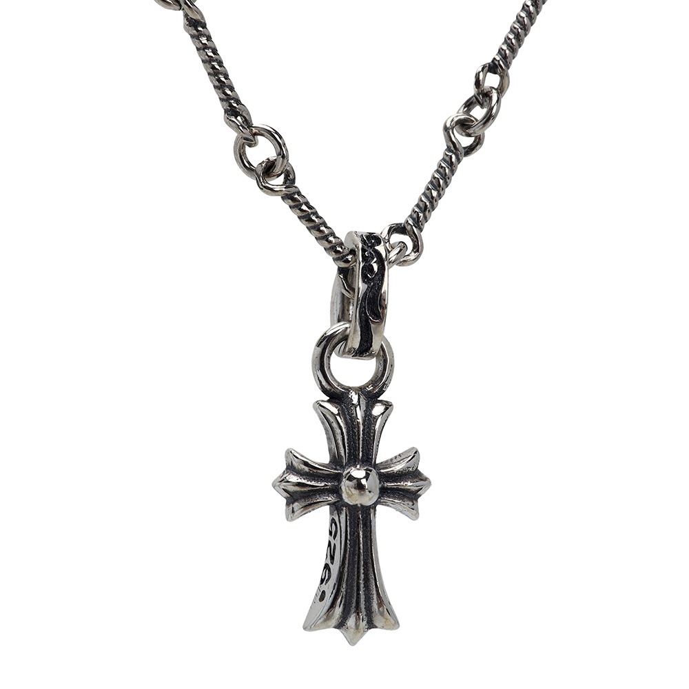 925 ミニ クロスネックレス [nc001-ps053-cs008-silver]