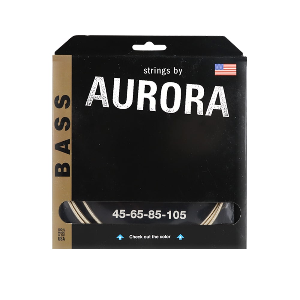 Aurora オーロラ シリーズ 4弦ベース弦 AURGB ゴールドの弦 045-105