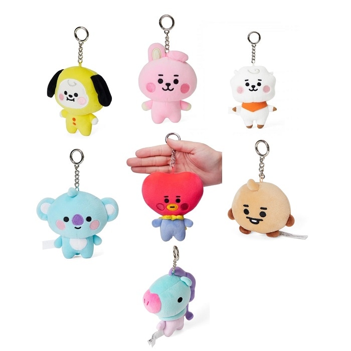 Qoo10] BT21 キーリング キーホルダー 人形 縫いぐる : 日用品雑貨