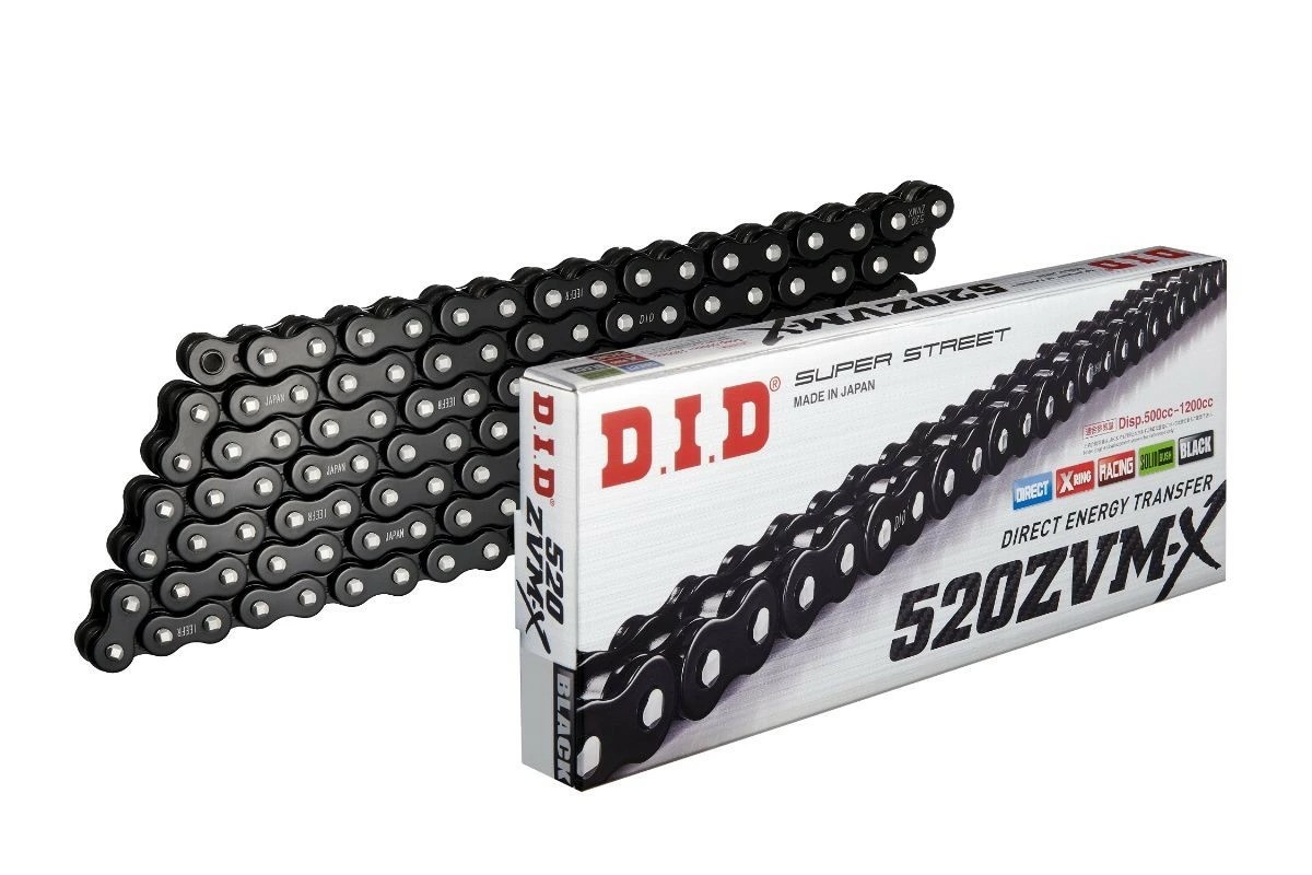 好きに DID 520ZVM-X-114L ZJ(カシメ) BLACK 4525516469227 大同工業 パーツ 小物