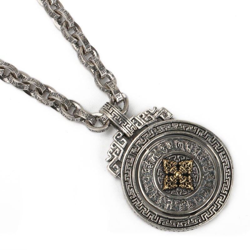 925 曼荼羅ネックレス [ns113]