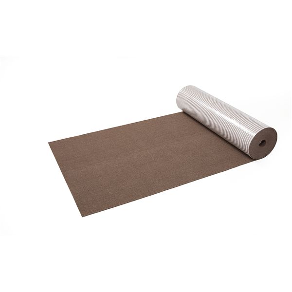 サンコー おくだけ吸着ロングマット60x600cm ブラウン ペット住関連用品