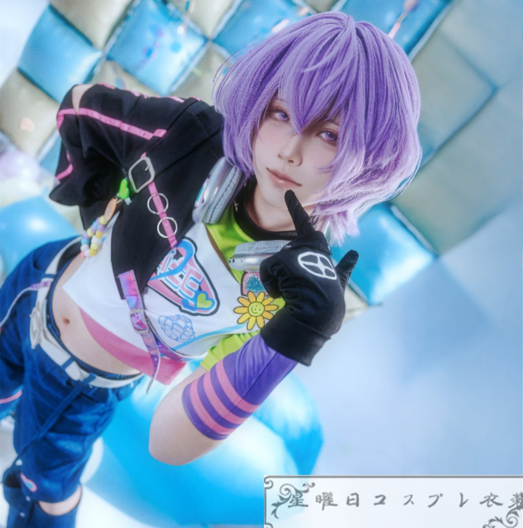 あんスタ 花群冬芽 日々樹渉 紫之創 椎名ニキ 仁兎なずな 三毛縞斑 ユメ らびゅ&ピース伝説衣装 コスプレ衣装 コスチューム