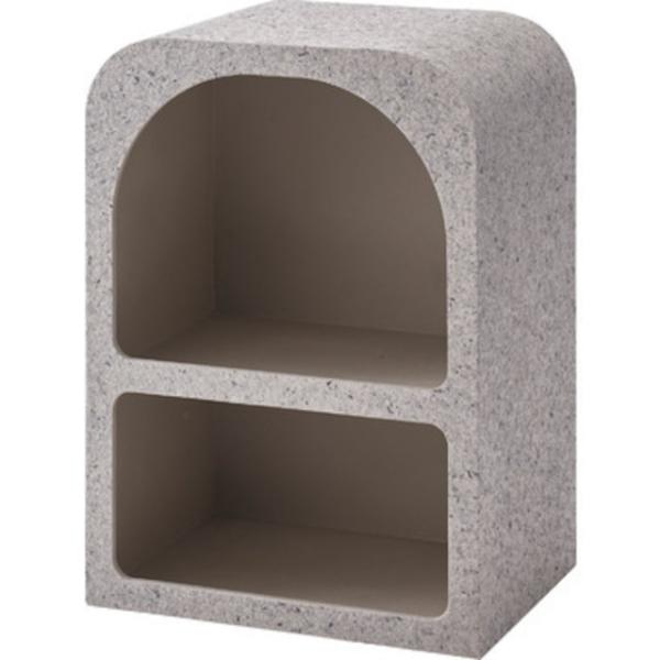 大理石のようなテラゾー柄のシェルフ くすみカラー 韓国インテリア 北欧 ナチュラル 収納家具 棚 ラック リビング