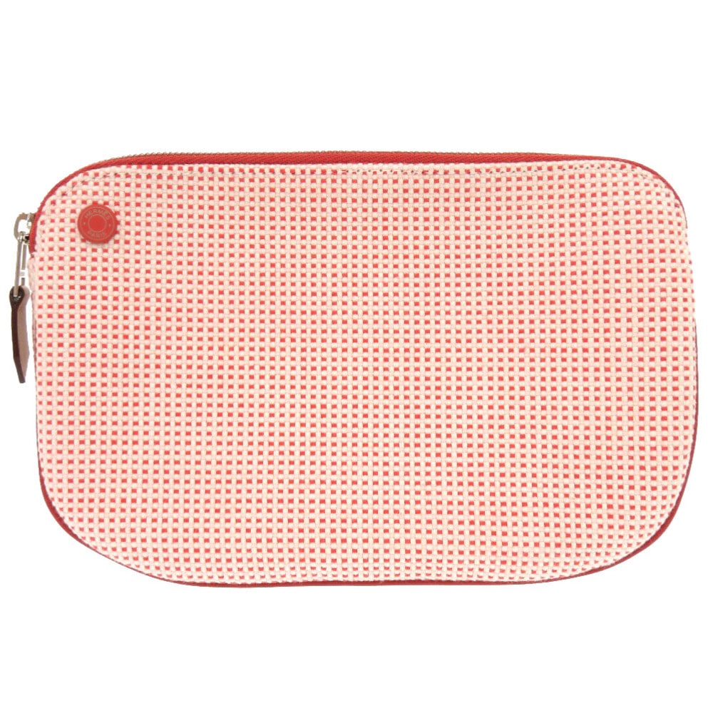 新品同様 エシャぺ ポーチ コットン/コットン コニャック 0013【中古】 レディース