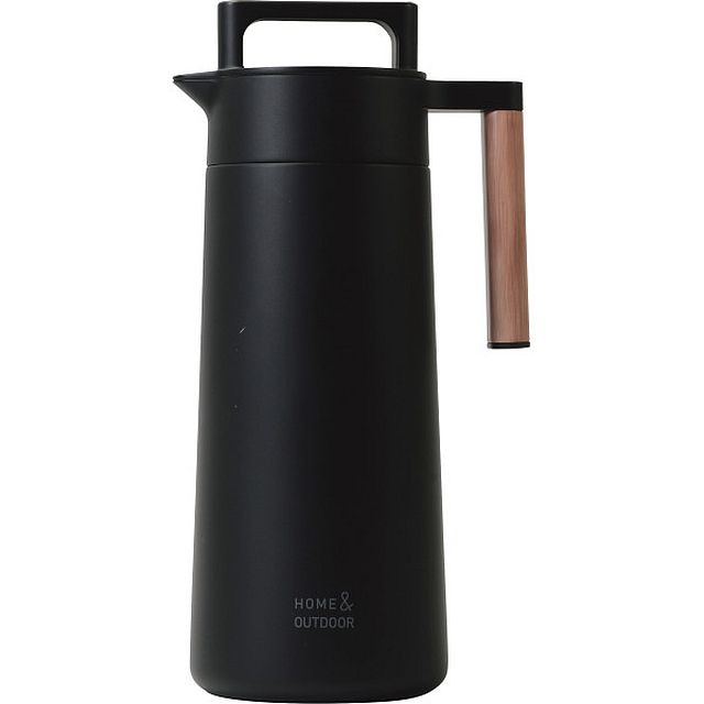 外でも使える全真空テーブルポット（1.1l） ブラック