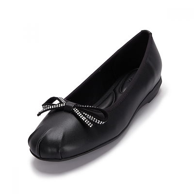 ムック) エムムックビジューリ リボン フラットシューズ [マルチ