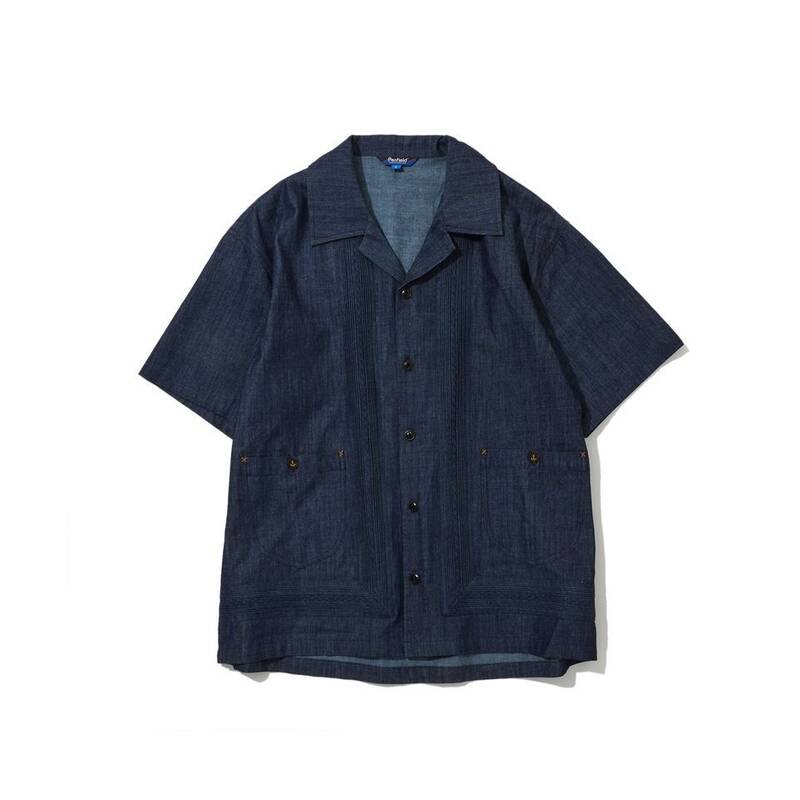 ペンフィールド PENFIELD ウォッシュドスラブ グアヤベラ 半袖シャツ インディゴ FS2WR14U 479846
