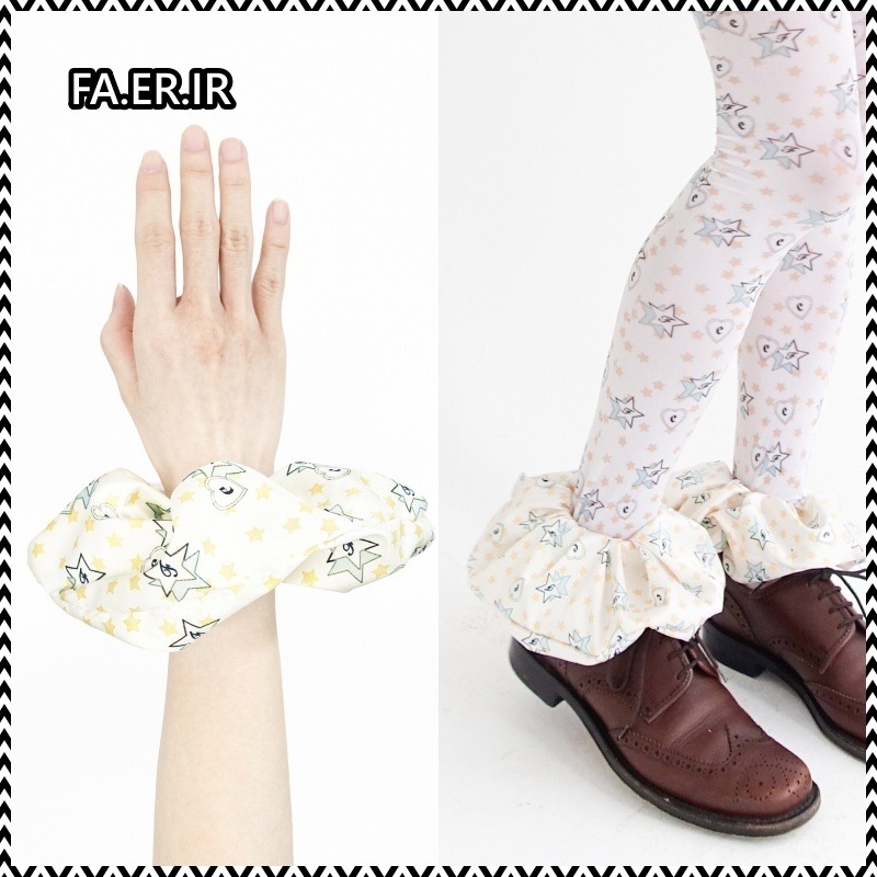 FA.ER.IR popping heart&star scrunchie
