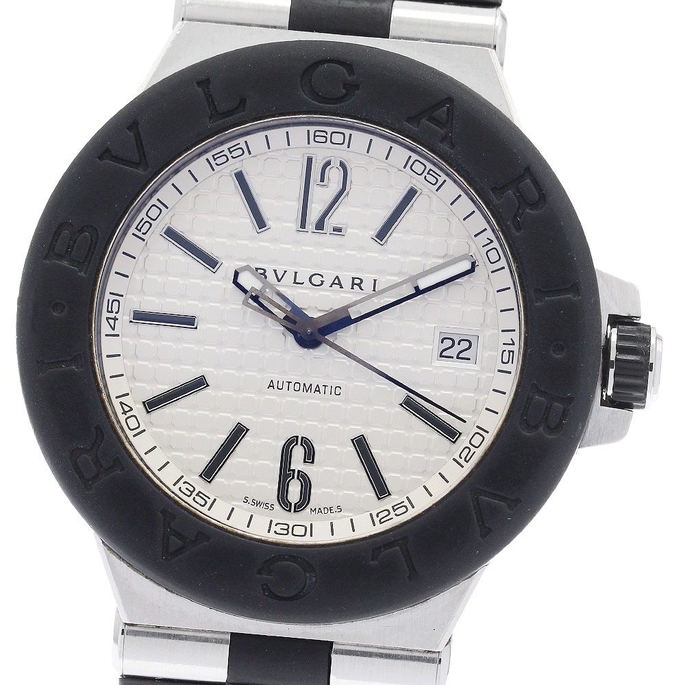 ベルト訳あり ブルガリ BVLGARI DG40SV ディアゴノ デイト 自動巻き メンズ 保証書付き_940179【中古】