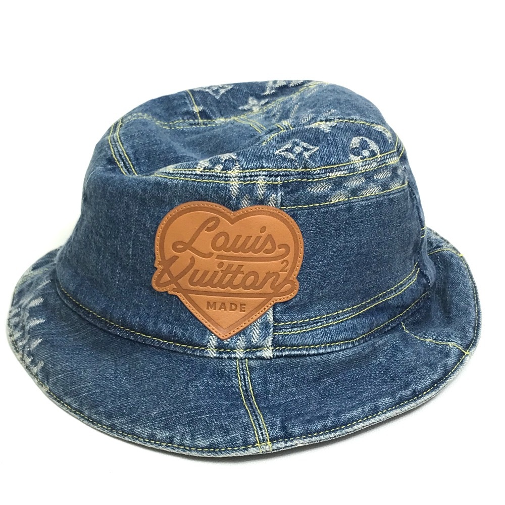 ハット MP3242 ボネデニム LV MADE NIGO コラボ 帽子 コットン ブルー/ブラウン