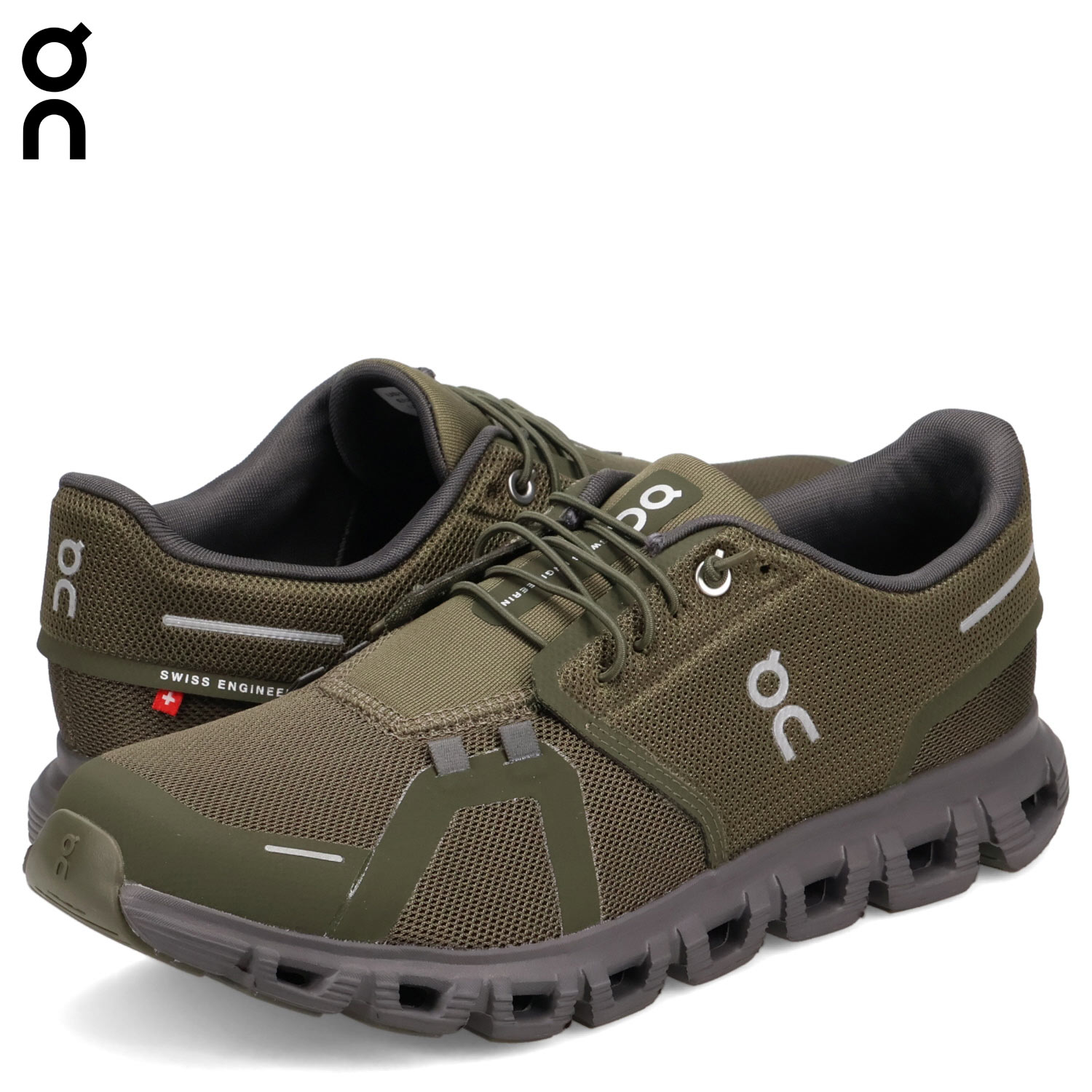 スニーカー クラウド 6 メンズ カーキ 3MF10070656