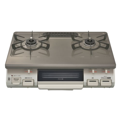 KG67PBRL-LP プロパンガス ガスコンロ 2口 左強火力 消し 忘れ消火機能 料理 炒め物 揚げ物　安全装置搭載