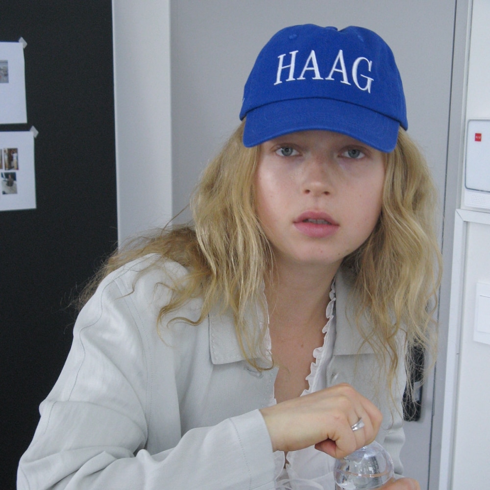 ハーグ a hag キャップ (ブルー)