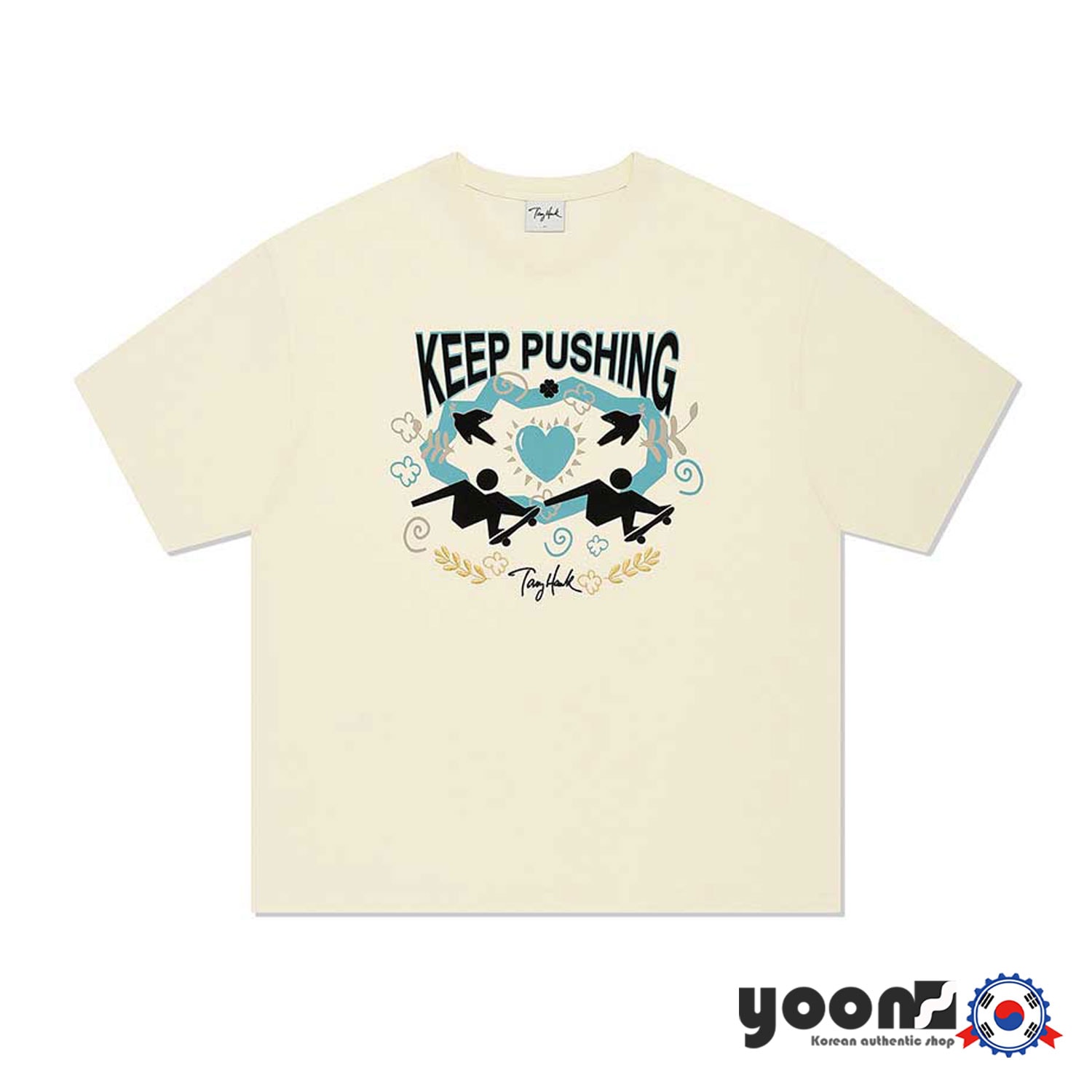 [TONY HAWK] アンチグラフィックTシャツ (クリーム)