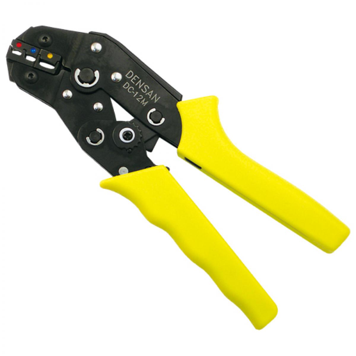 デンサン ミニ圧着工具 DC-12M 絶縁端子用 圧着作業 軽量 コンパクト DENSAN ジェフコム