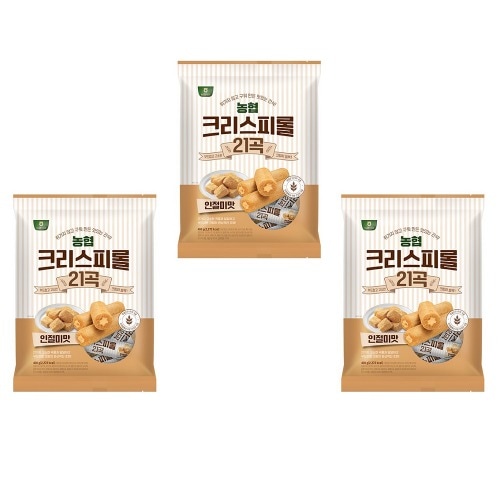 農協クリスピロール21曲イン節味400g 2+1(合計3個)おいしいお手軽スナック菓子デザートティータイム
