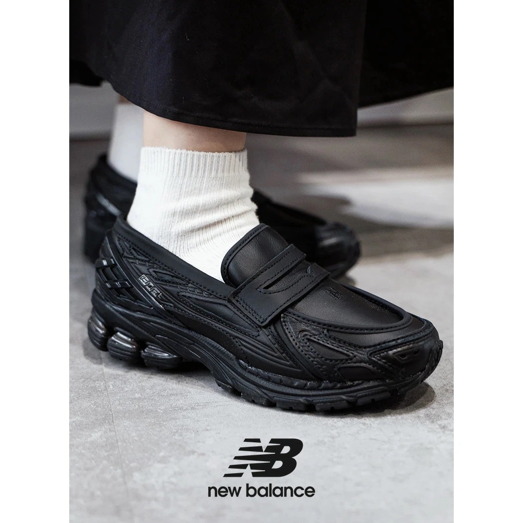海外限定 NEW BALANCE ニューバランス 1906 ローファー スニーカー U1906LBN LOAFER BLACK LEATHER ( 日本未発売 黒 ブラック レザー NB メンズ レデ